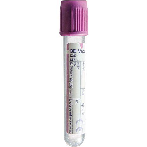 BD Vacutainer Tube EDTA PLH 13x75 4.0 BLBLCE LAV - Box (100)