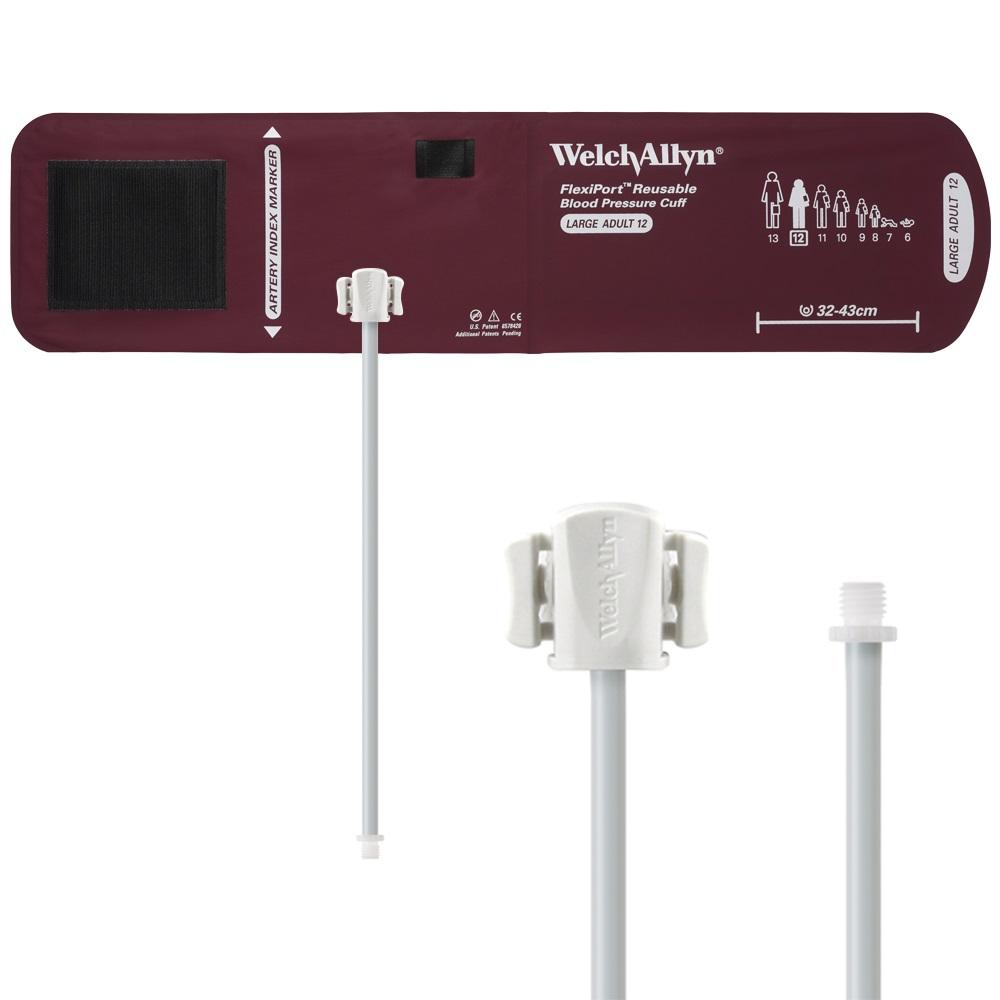 WELCH ALLYN FlexiPort Cuff Size 12 - Large Adult - 1 Tube/Male Screw Connector