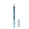Nipro Precision Syringe 0.3mL ETO with 31Gx8mm (5/16) Blue Plunger - Box (100) Nipro