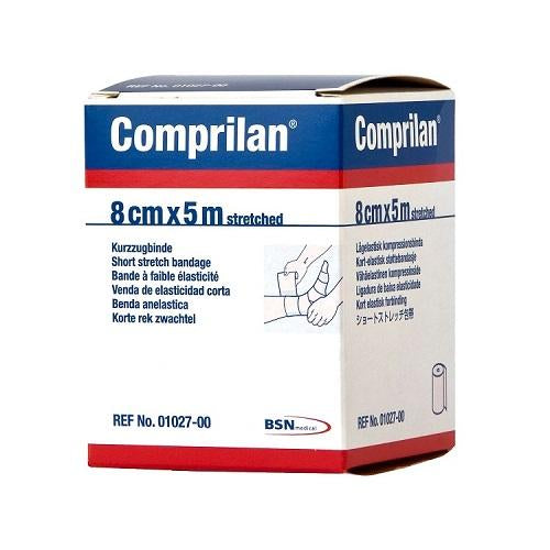 Comprilan Compression Bandage 8cm x 2.6m TAN (5m STRETCHED)