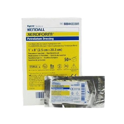 Xeroform Occlusive Petrolatum Gauze Dressing 2.54cm x 20.32cm - Box (50)