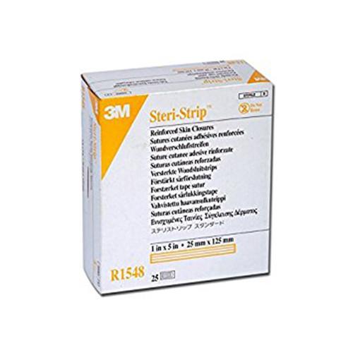 Steri-Strip Skin Closure (White) 25mm x 125mm - Box (25)