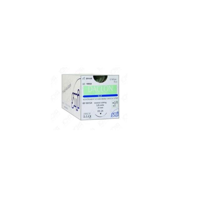 Daclon 4/0 RC 3/8 Circ DS 19mm 45cm Blue - Box (12)