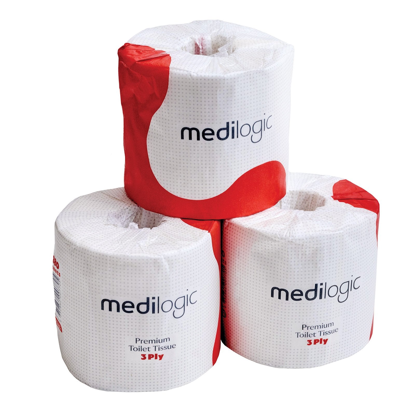 LOGITOWEL Premium 3 Ply Toilet Tissue Paper (Individually Wrapped) - Carton (48)