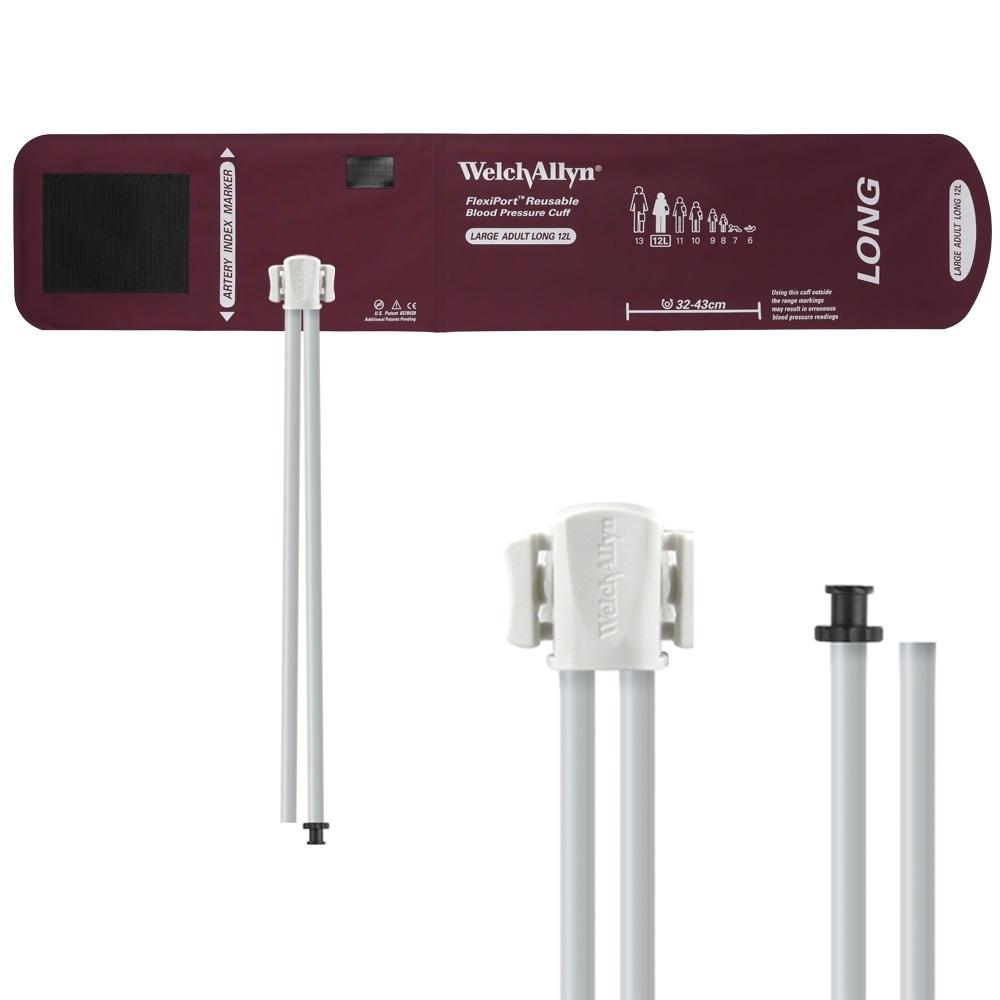 WELCH ALLYN Flexiport Cuff Size 12L - Large Adult Long - 2 Tube/Tri-Purpose Connector