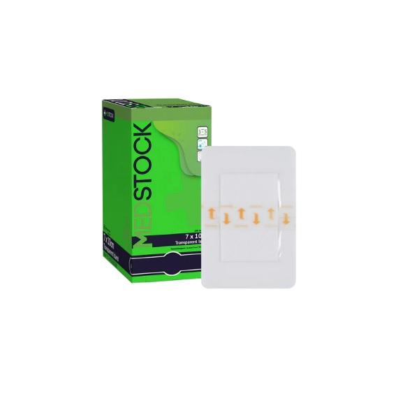 Medstock Transparent Island Dressing 7cm x 10cm - Box (100)