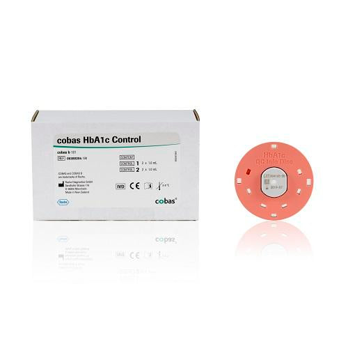 cobas B 101 Test Disks HbA1c Controls 4 x 1.0mL - Box (4)