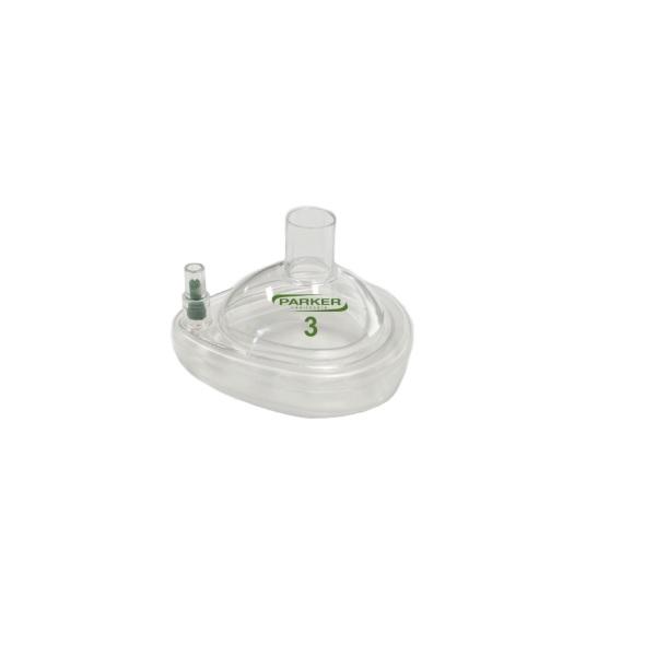 Disposable Air Cushion Mask w/ MRI Safe Valve #3 Green Child 22mm - Carton (30)