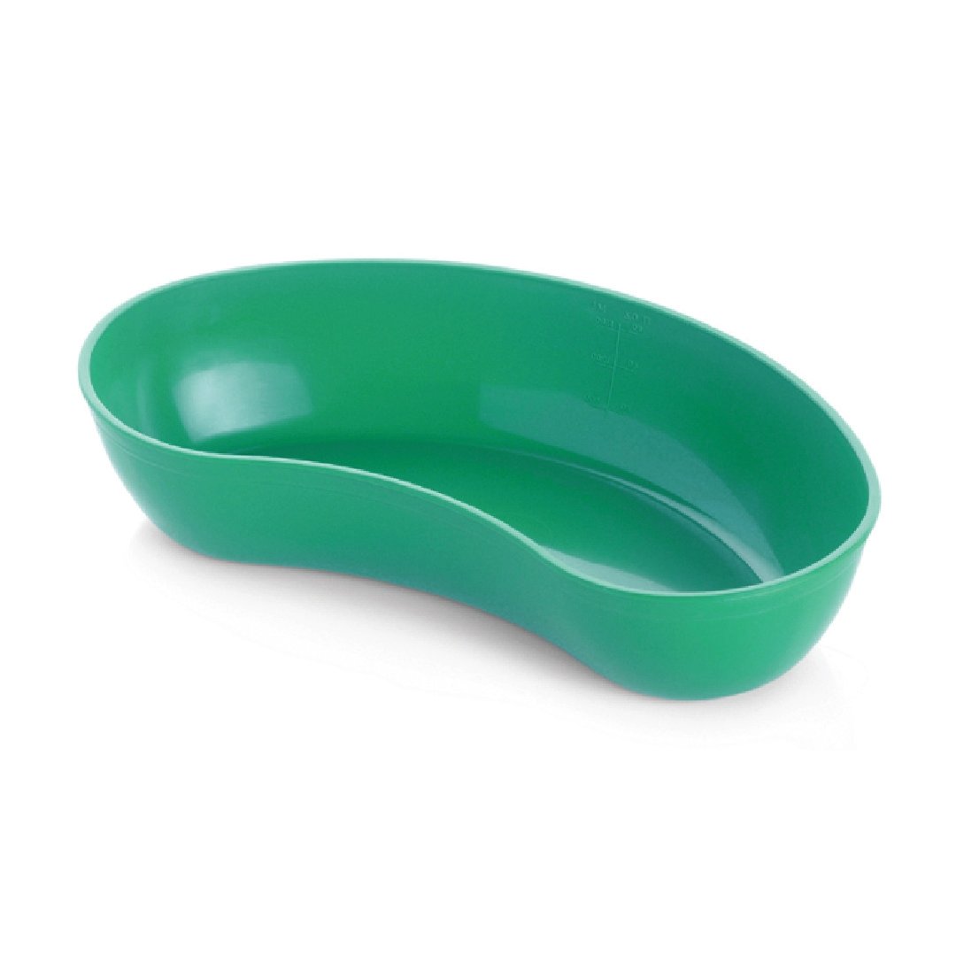 Kidney Dish Autoclavable 230mm Green 700ml - Set of 10