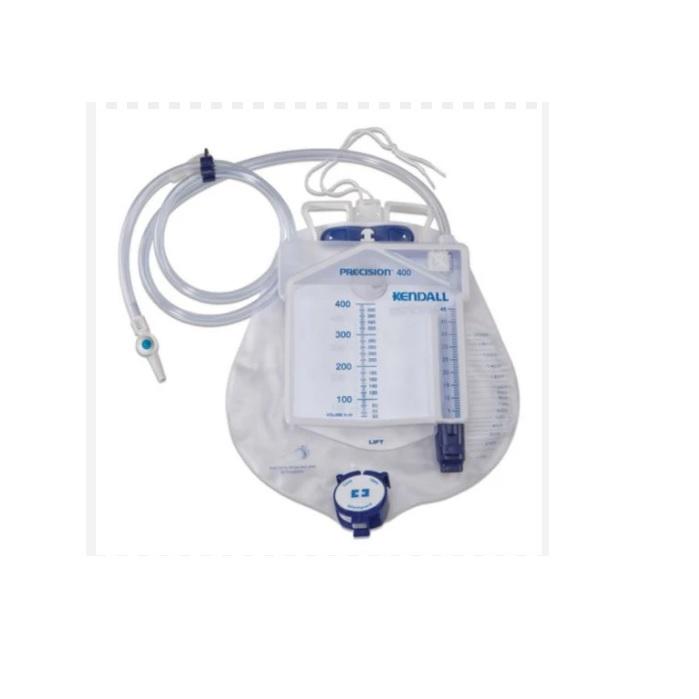 Dover™ Precision 400 Urine Drainage Bag with 400mL Meter. Luer-Lock Sampling, Drain Port - Case (10)