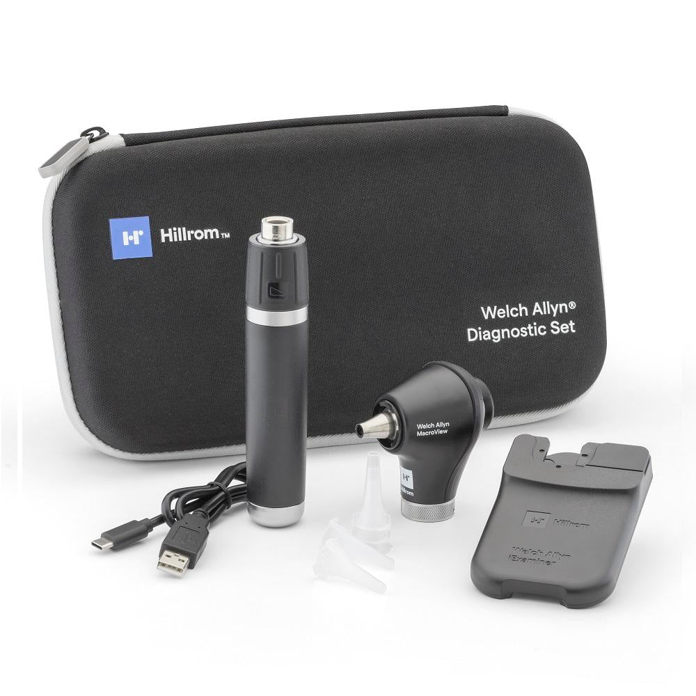 WELCH ALLYN Diagnostic Set Macroview Plus, Li-ion Plus USB-C, iExaminer
