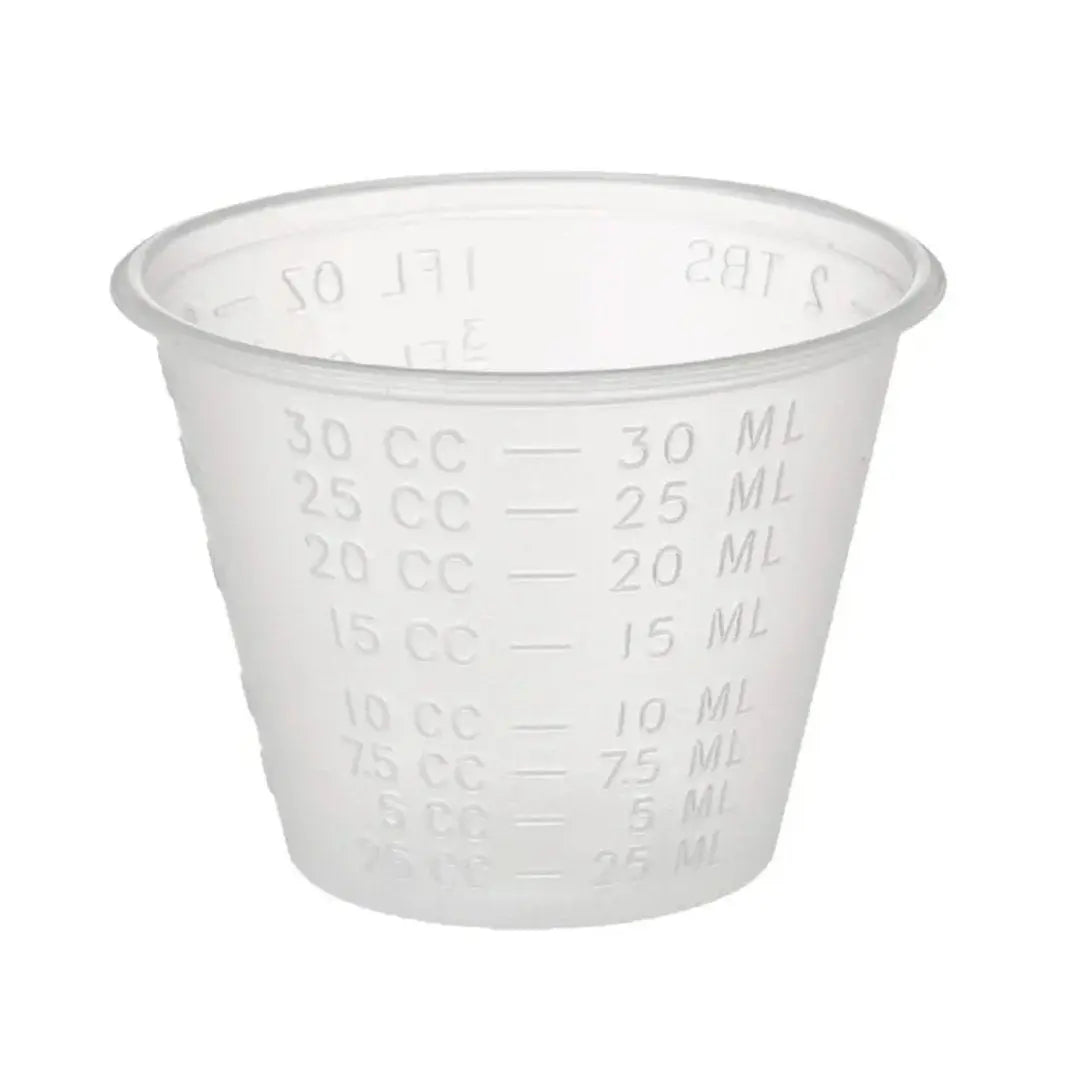 30ml Medicine Cup, Graduated Clear - Carton (2500) OTHER