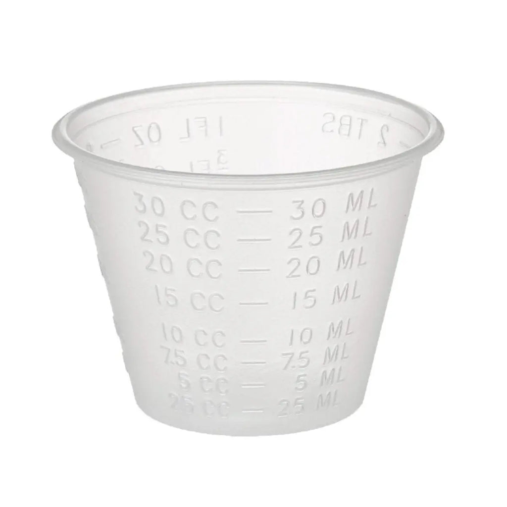 30ml Medicine Cup, Graduated Clear - Pack (50) OTHER