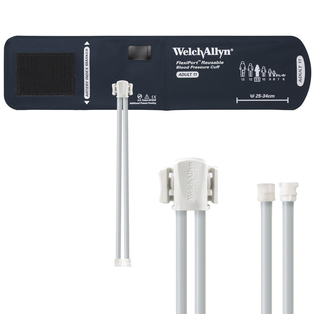 WELCH ALLYN FlexiPort Cuff Size 11 - Adult - 2 Tube/Mated Locking (REUSE-11-2MF)