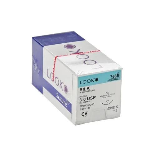 Look Silk 2/0 Suture 45cm 26mm - Box (12)