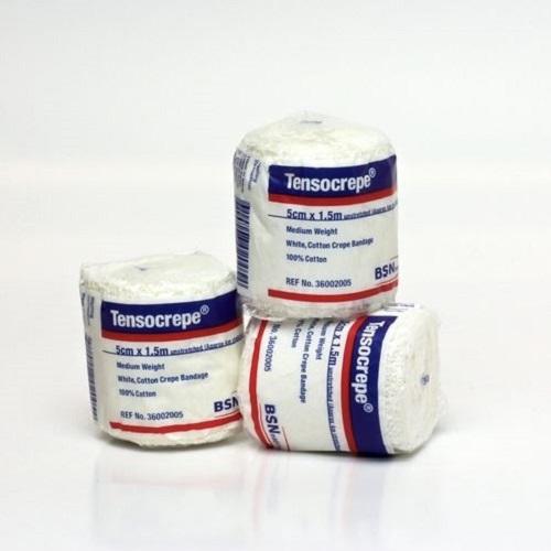 Tensocrepe Medium Bandage 7.5cm x 1.5m White (36002075) - Pack (12)