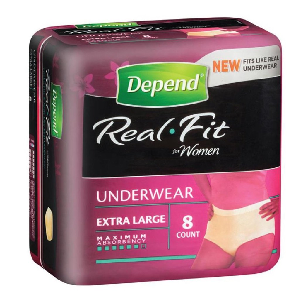 Depend Real Fit Underwear Extra Large - Carton (8x4)