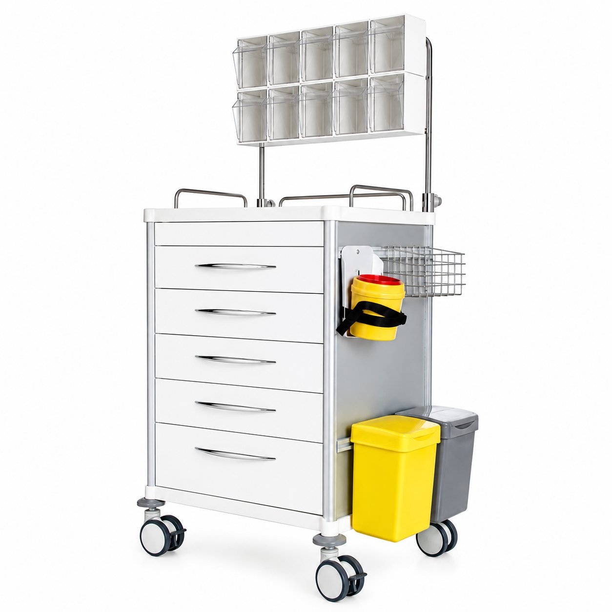 LOGIFORM 5 Drawer Procedure Cart with Accessories