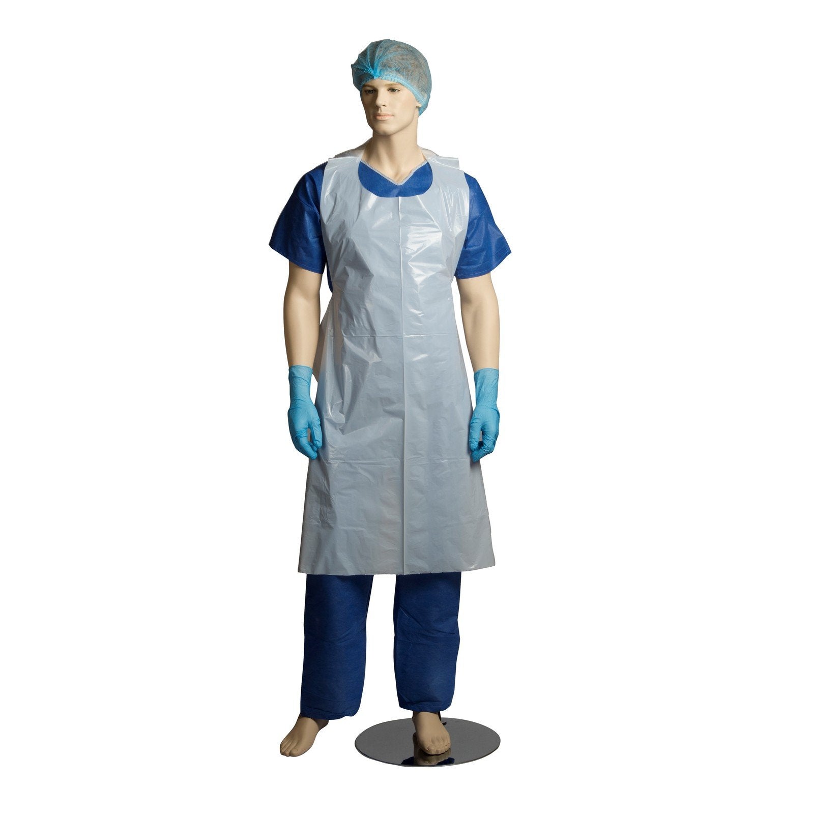 Apron Disposable White 1450mm x 800mm - Carton (100)