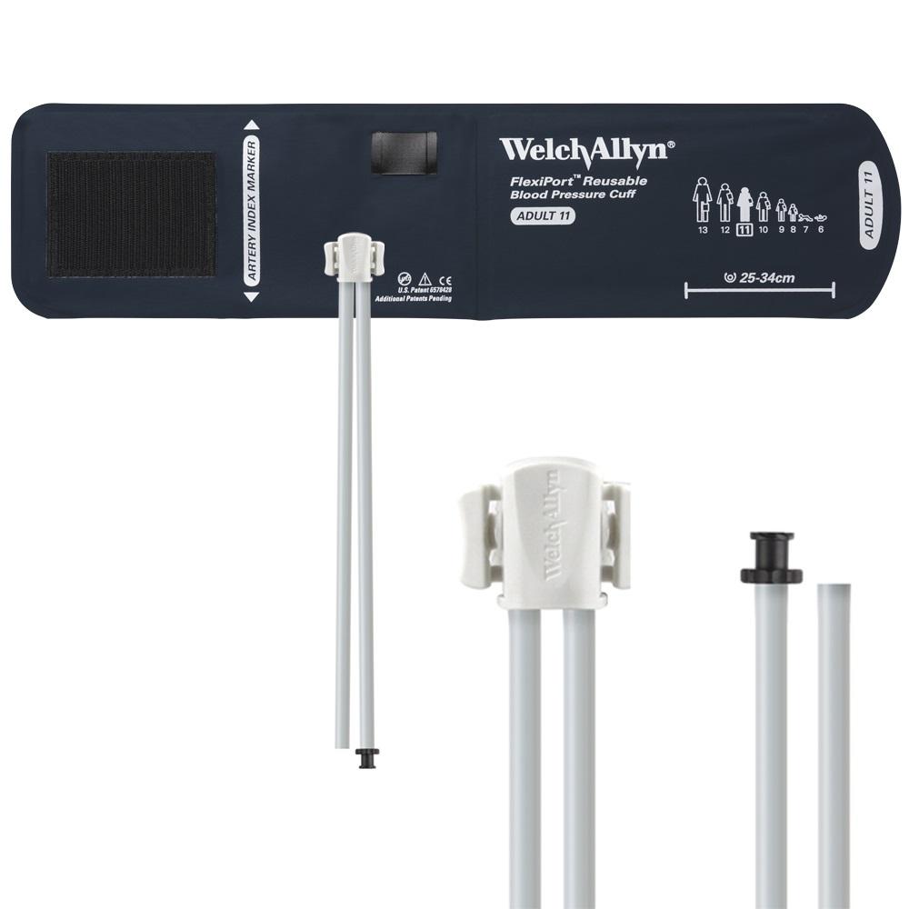 WELCH ALLYN Flexiport Cuff Size 11-Adult-2 Tube/Tri-Purpose Connector (REUSE-11-2TP)