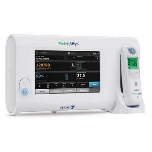 WELCH ALLYN Connex Spot Monitor with SureBP NIBP/Nonin SpO2/PRO 6000 Ear Thermometer