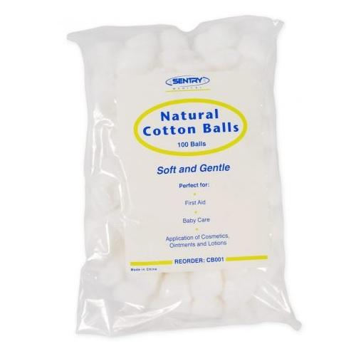 Sentry Medical Cotton Balls Large - Pack (100)