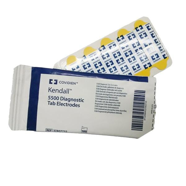 Kendall 5500 Diagnostic Tab Electrodes - Pack (100)