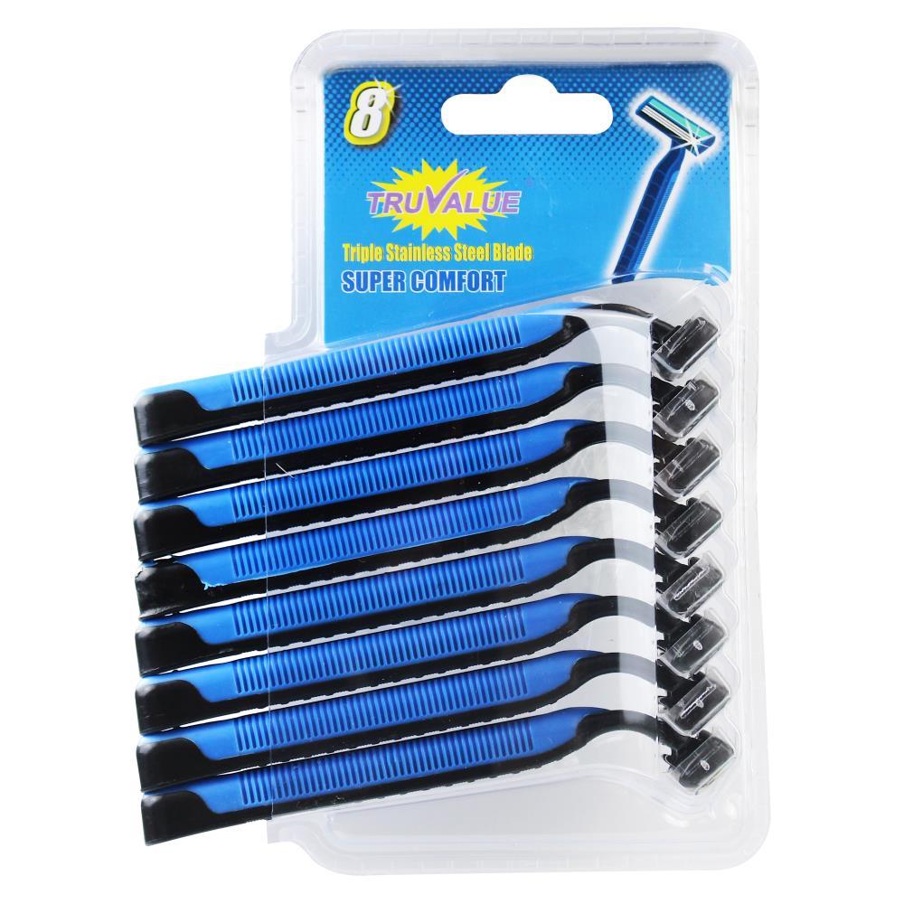 Disposable Razors Triple Blade for Men - Pack (8)