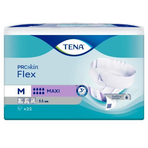 TENA Flex Maxi Medium - Carton 66 (3 Packs of 22)