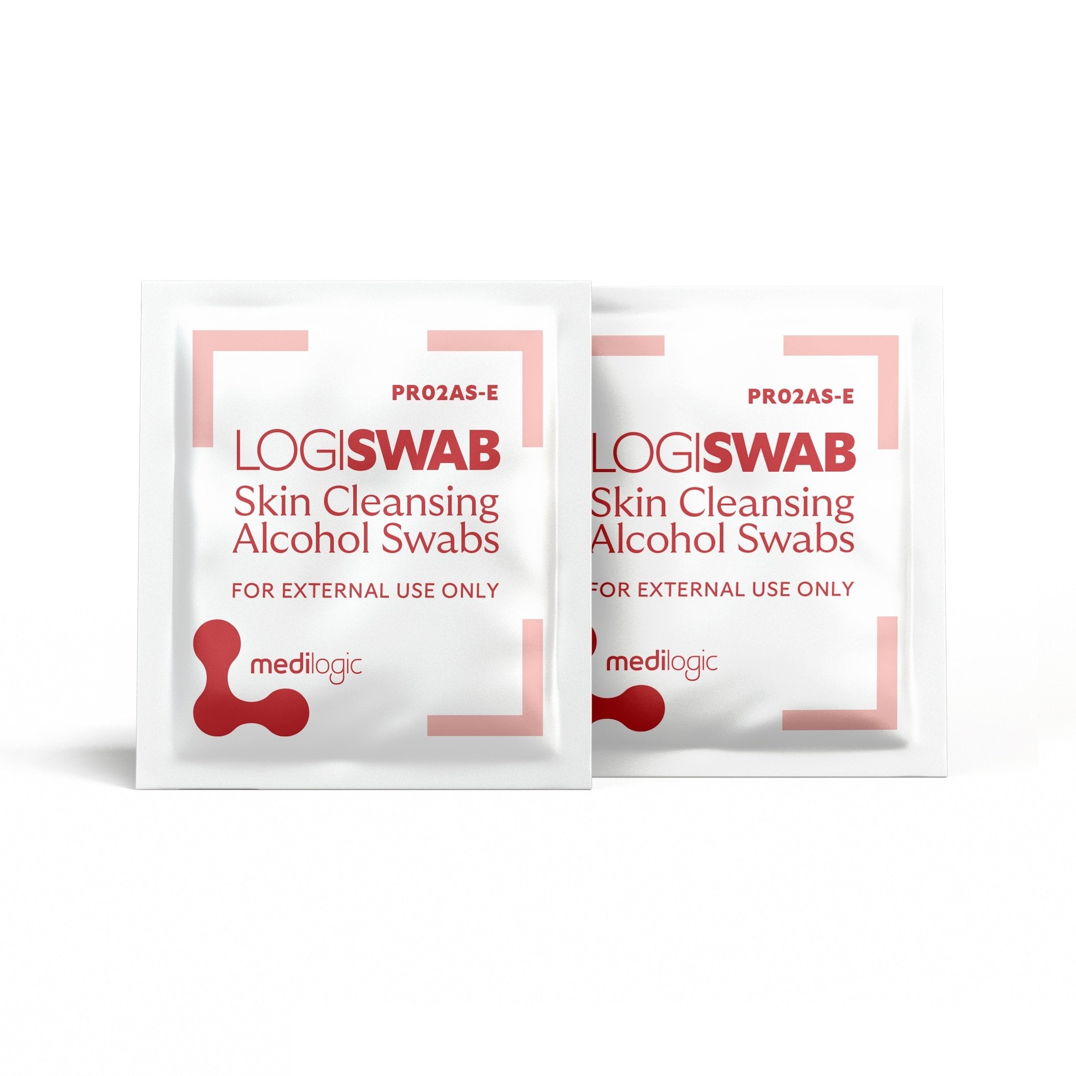 LOGISWAB Skin Cleansing Alcohol Swabs - Box (200)