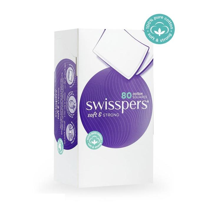 Swisspers Cotton Squares 80s - Box (12)