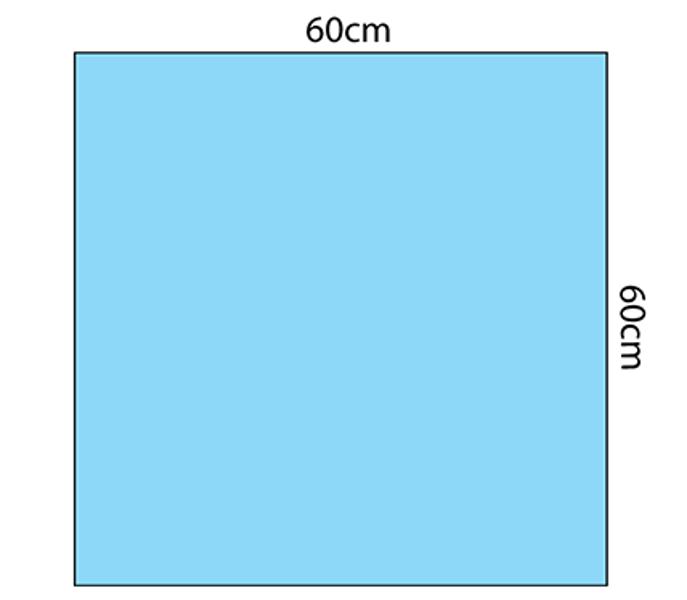 Protex Drape Sheet Blue - 60x60cm - Box (100)