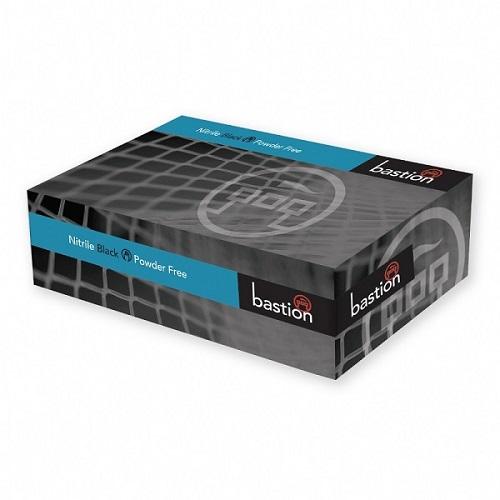 Bastion Glove - Nitrile P/F Black Medium - Carton (1000)