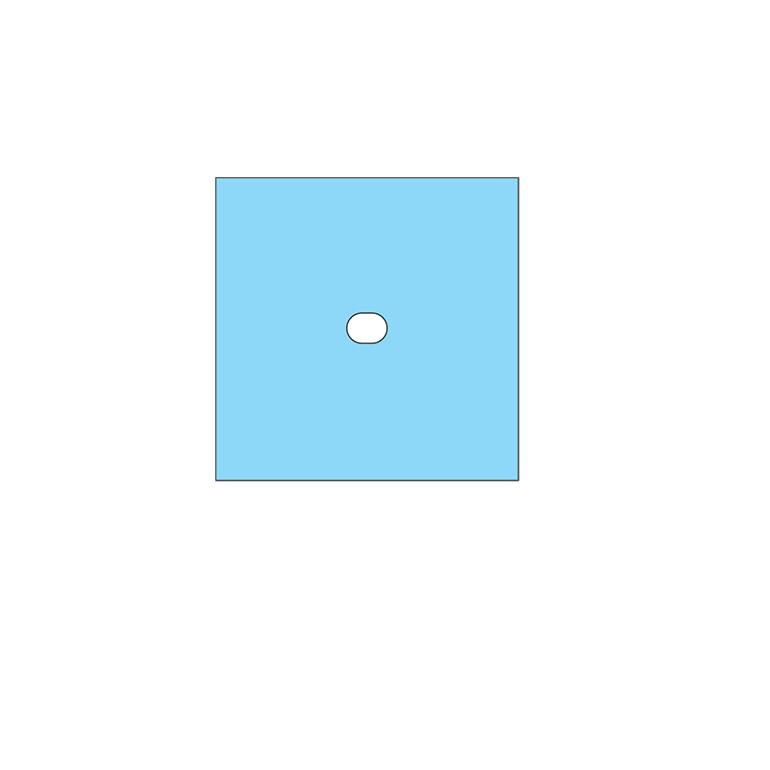 Protex 4 Drape with Oval Aperture 60cm x 60cm - Carton (100)
