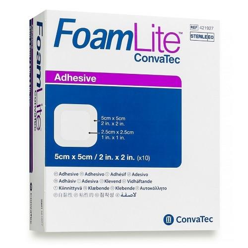 FoamLite Adhesive Dressing 5cmx5cm - Box (10) Convatec