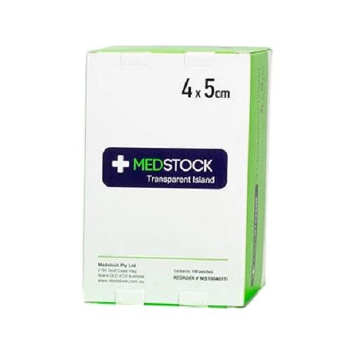 Medstock Transparent Island Dressing 4cm x 5cm  - Box (100) OTHER