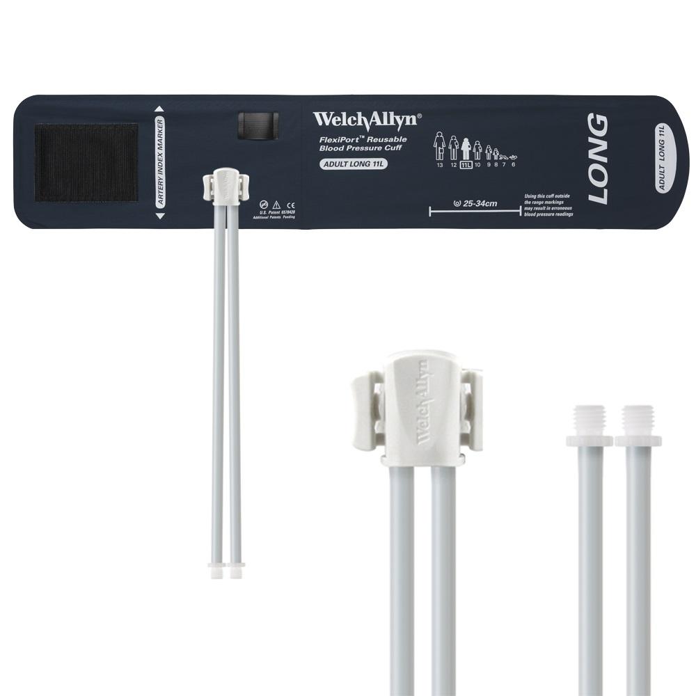 WELCH ALLYN FlexiPort Cuff Size 11L - Adult Long - 2 Tube/Male Screw Connectors