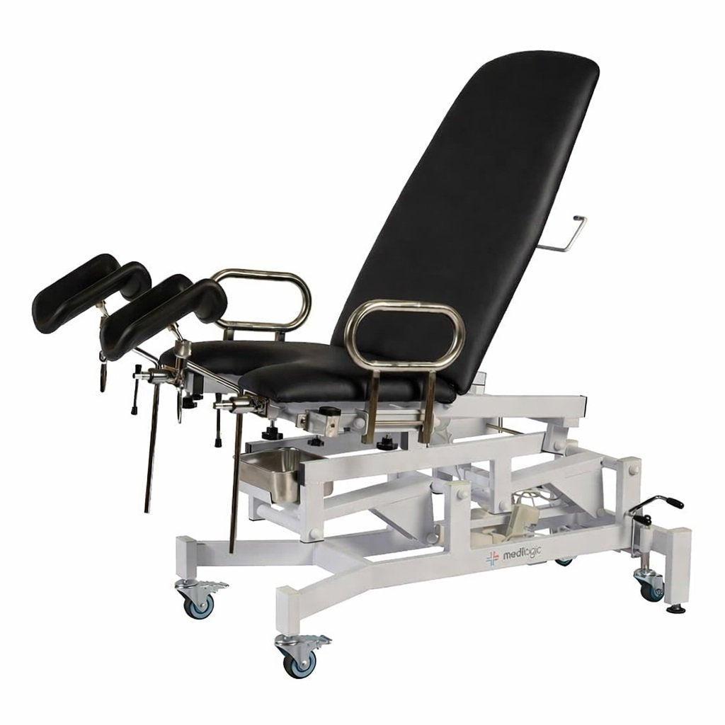 LOGIFORM Deluxe Electric Gynaecology Couch Black