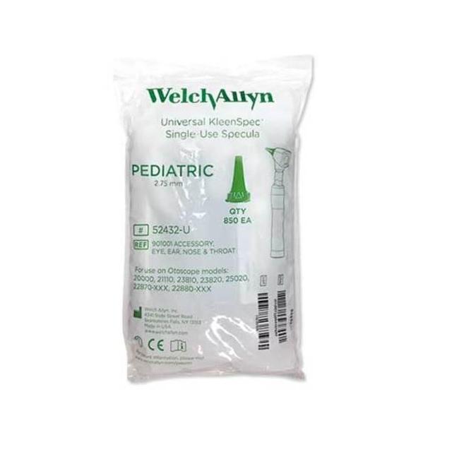 Ear Specula WELCH ALLYN Disposable Tips Paediatric 2.75mm (34/Pk) - Bag (850)