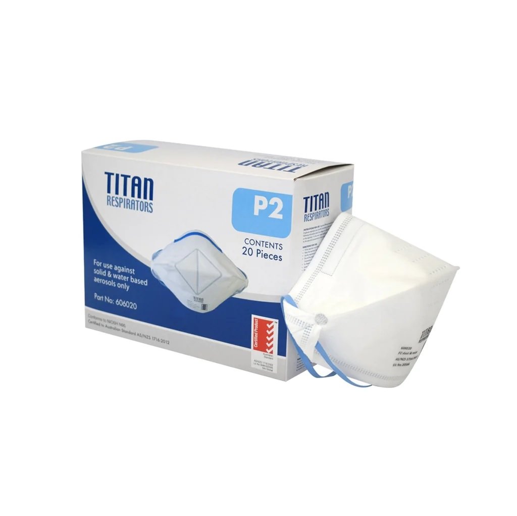 Titan Respirator P2/N95 Flat Fold - Box (20)