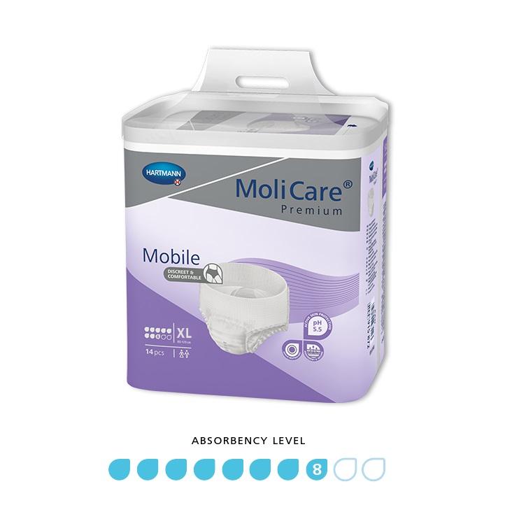 MoliCare Pull-Ups Premium Mobile X-Large, 8 Drops - Pack (14)