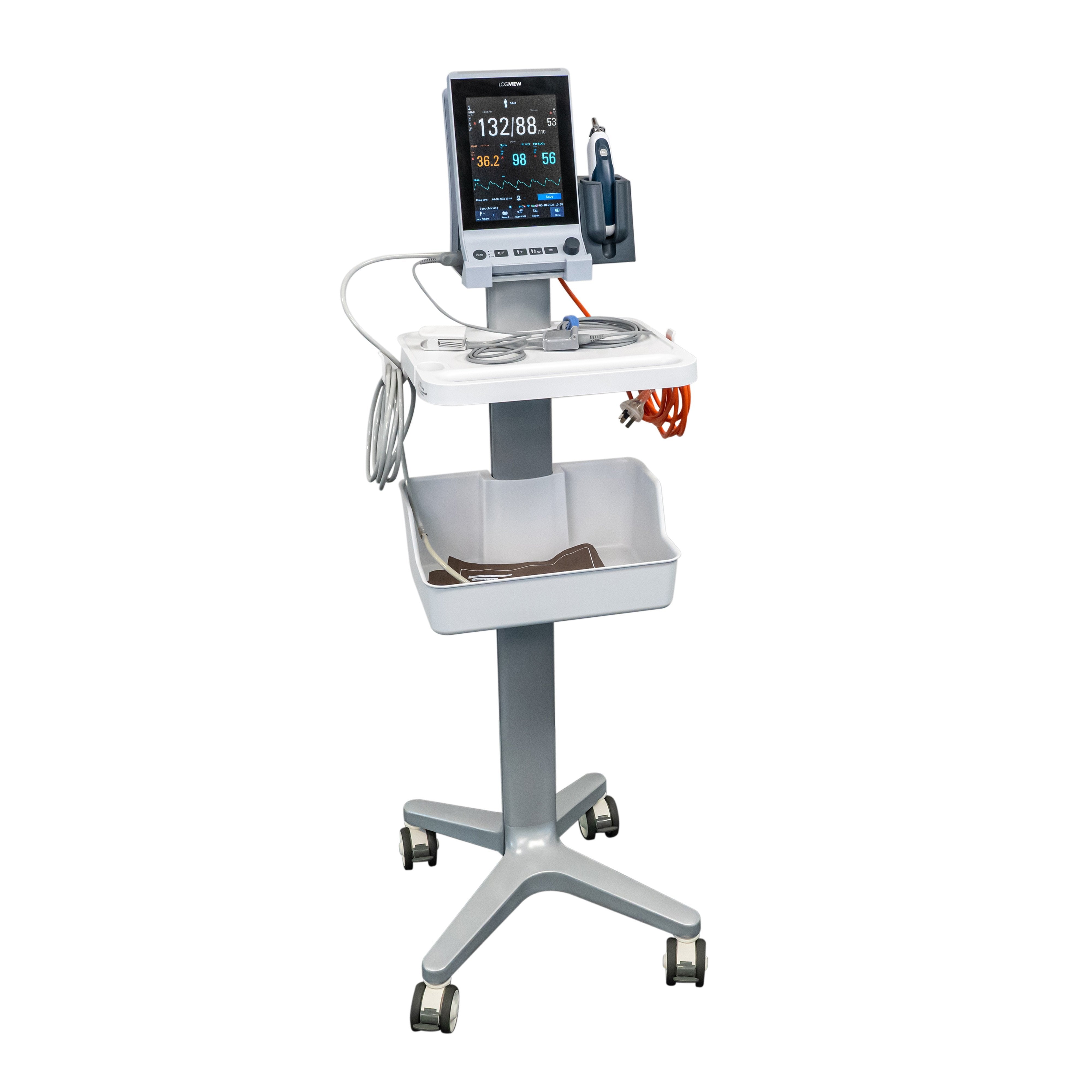LOGIVIEW Mobile Work Surface Stand for Vital Signs Monitor