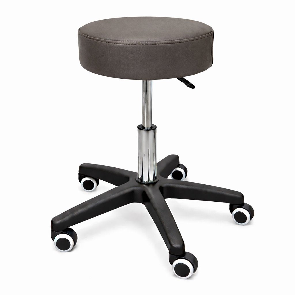LOGIFORM Standard Surgeon Stool Gas Lift Adjustable Brown Cushion Seat