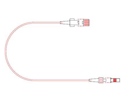 Tuta Extension Set MINIMUM VOLUME Set 25cm (Priming Vol 0.4mL) - Carton (100) Tuta