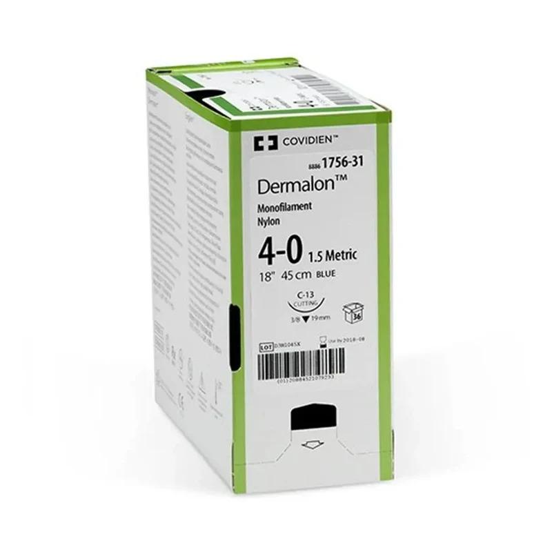 Dermalon Suture 6-0 12mm 45cm (Box 36)