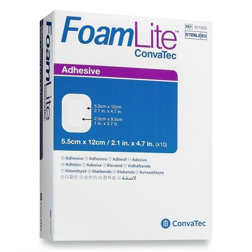 FoamLite Adhesive Dressing 5.5cmx12cm - Box (10)
