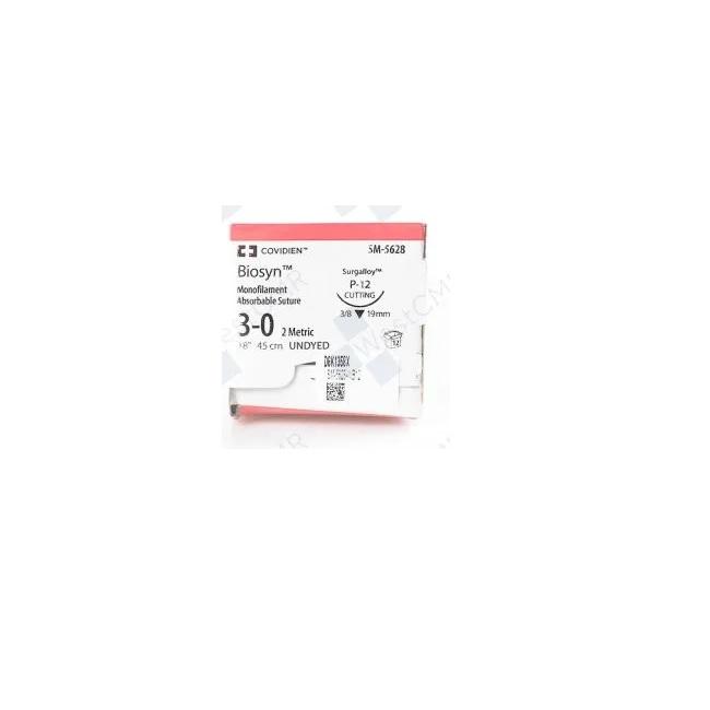 Biosyn Absorbable 3-0 19mm P-12 RC 45cm Undyed - Box (12)