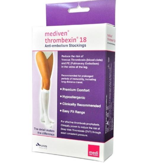 Thrombexin A-E Stocking 18 Knee Length L 26-28cm - Pack (10 Pairs)