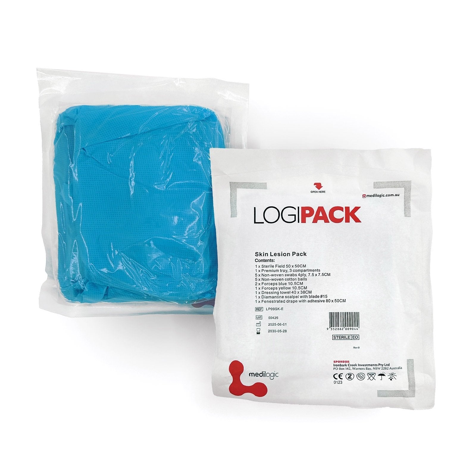 LOGIPACK Disposable Skin Lesion Kit Set 1 Sterile - Carton (140)