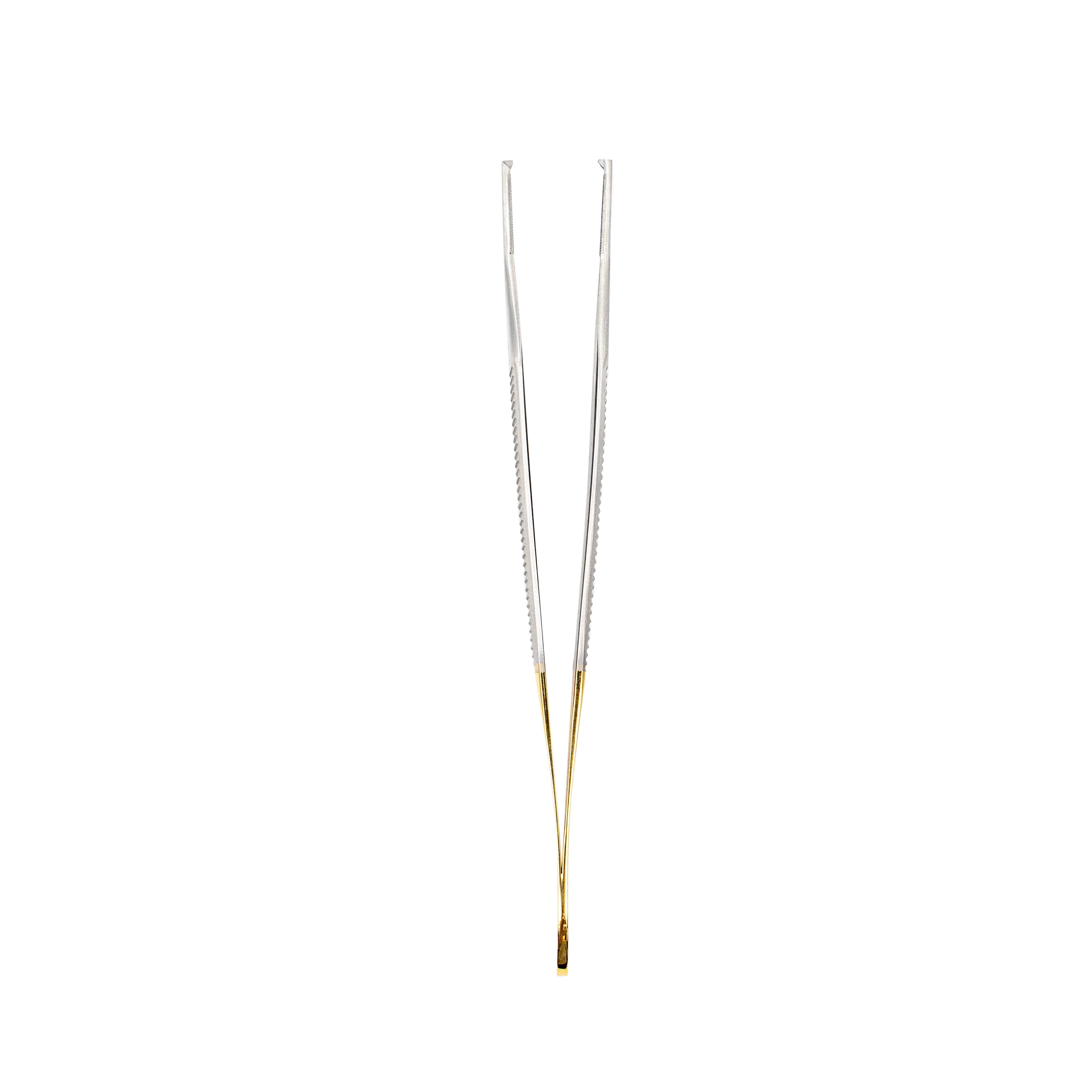 LOGISURE Adson Micro Tissue Forceps Tungsten Carbide 1x2 Teeth 12cm